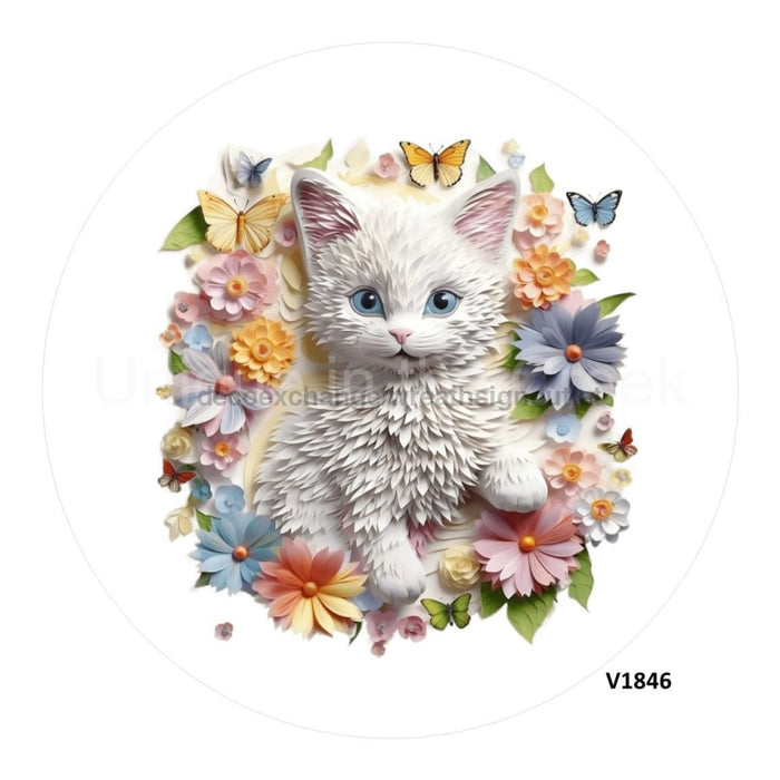 VINYL DECAL | KITTEN | 3D - Unique in the Creek LTD