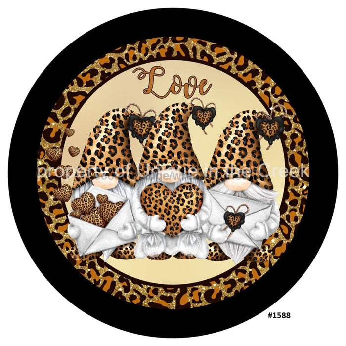 Vinyl Decal | Love | Leopard Print | Gnomes | Valentines - Unique in the Creek LTD