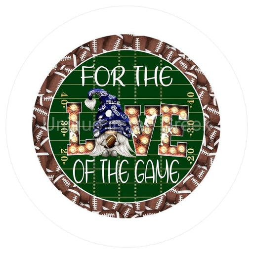 Vinyl Decal | Love of the Game | Gnome | Football | Sports | Everyday - Unique in the Creek LTD