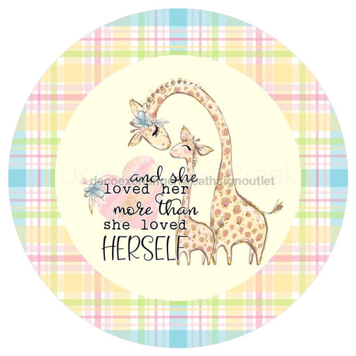 VINYL DECAL | LOVED HER MORE THAN HERSELF | MOTHER | DAUGHTER | EVERYDAY - Unique in the Creek LTD