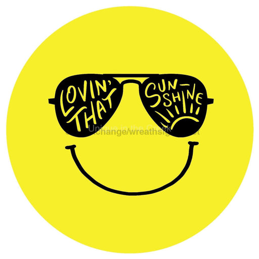 VINYL DECAL | LOVIN SUNSHINE | SUMMER | SPRING | EVERYDAY | HAPPY FACE - Unique in the Creek LTD