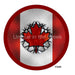 VINYL DECAL | MAPLE LEAF | RED / WHITE | STAINED GLASS LOOK | PATRIOTIC CANADA - Unique in the Creek LTD