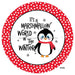 Vinyl Decal | Marshmallow World | Penguin | Polka Dots | Winter - Unique in the Creek LTD