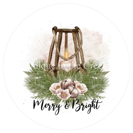 Vinyl Decal | Merry And Bright | Winter | Christmas - Unique in the Creek LTD