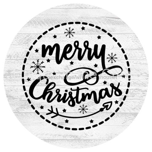 VINYL DECAL | MERRY CHRISTMAS | BLACK & WHITE | WINTER | CHRISTMAS - Unique in the Creek LTD