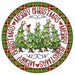 VINYL DECAL | MERRY CHRISTMAS | TREES | BUFFALO CHECK | RED & GREEN | CHRISTMAS - Unique in the Creek LTD