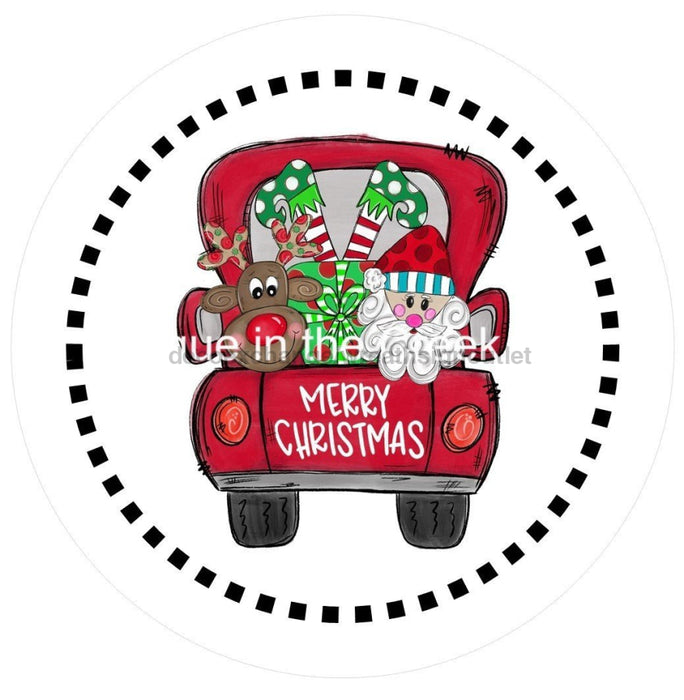 Vinyl Decal | Merry Christmas Truck | Christmas | Winter - Unique in the Creek LTD