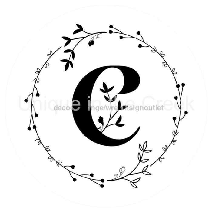 VINYL DECAL | MONOGRAM | LETTER C | EVERYDAY - Unique in the Creek LTD