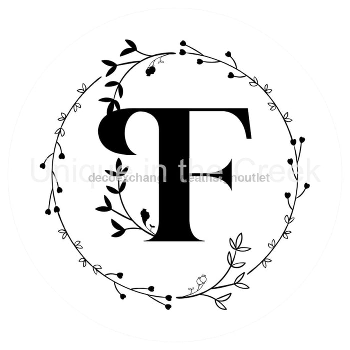 VINYL DECAL | MONOGRAM | LETTER F | EVERYDAY - Unique in the Creek LTD