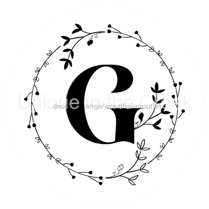 VINYL DECAL | MONOGRAM | LETTER G | EVERYDAY - Unique in the Creek LTD