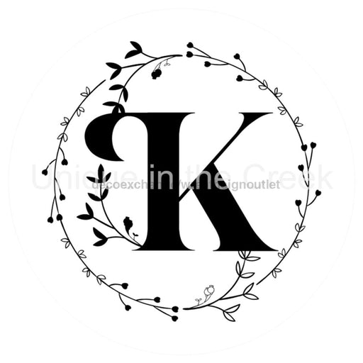 VINYL DECAL | MONOGRAM | LETTER K | EVERYDAY - Unique in the Creek LTD