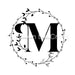 VINYL DECAL | MONOGRAM | LETTER M | EVERYDAY - Unique in the Creek LTD