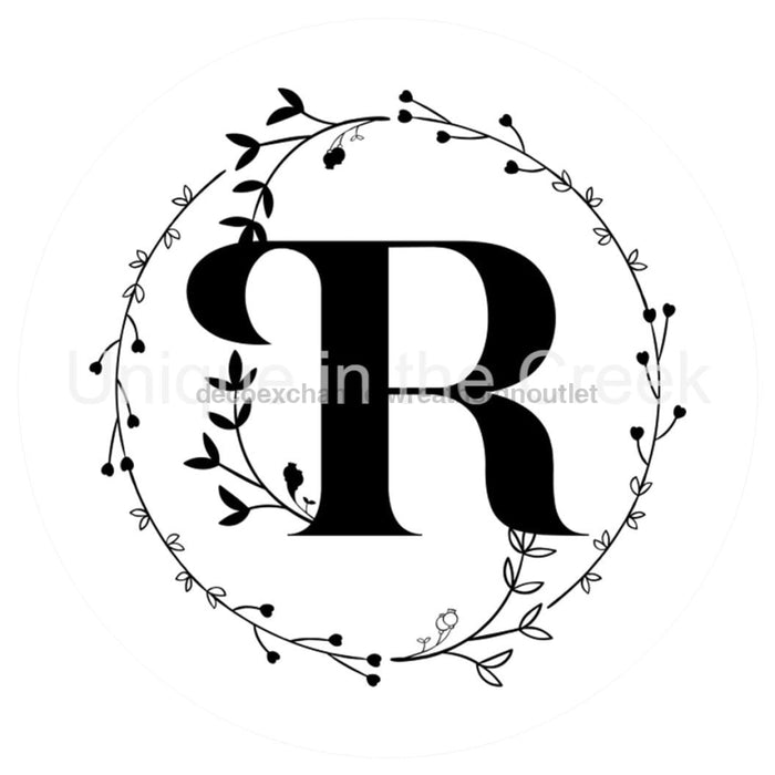 VINYL DECAL | MONOGRAM | LETTER R | EVERYDAY - Unique in the Creek LTD
