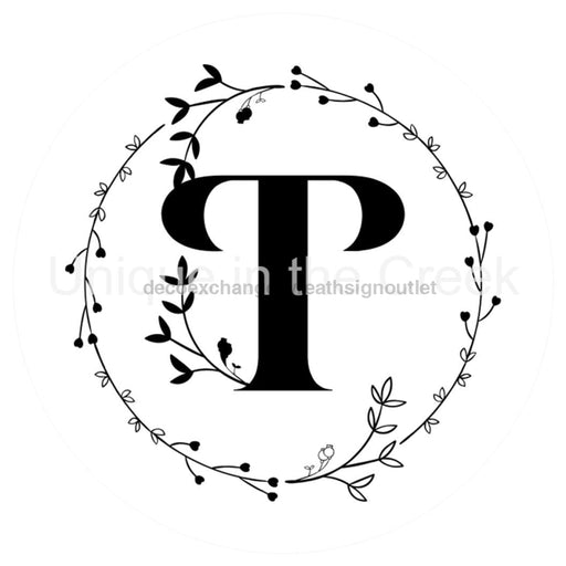 VINYL DECAL | MONOGRAM | LETTER T | EVERYDAY - Unique in the Creek LTD