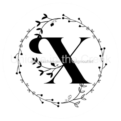 VINYL DECAL | MONOGRAM | LETTER X | EVERYDAY - Unique in the Creek LTD