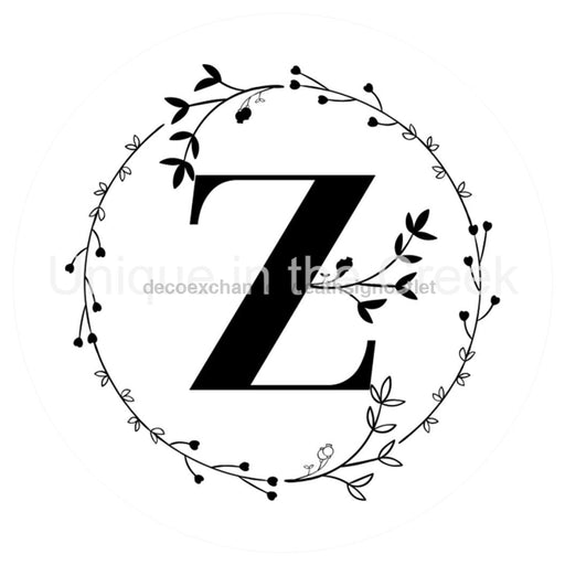 VINYL DECAL | MONOGRAM | LETTER Z | EVERYDAY - Unique in the Creek LTD