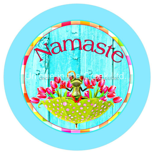 VINYL DECAL | NAMASTE | I SEE YOU| EVERYDAY | SPRING | SUMMER | FROG - Unique in the Creek LTD