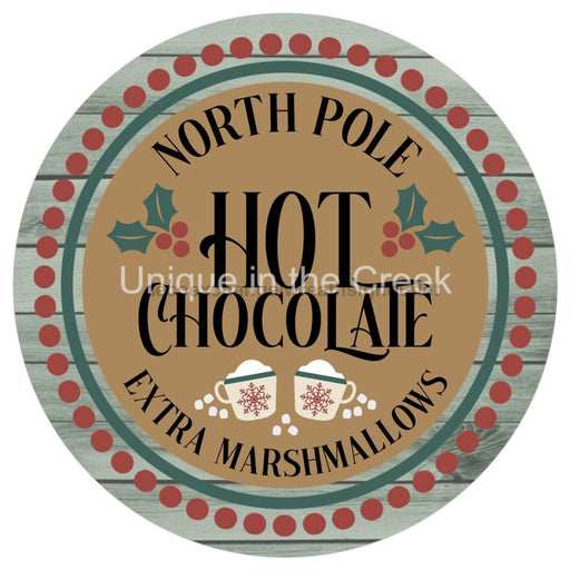 VINYL DECAL | NORTH POLE | HOT CHOCOLATE | EXTRA MARSHMALLOWS | CHRISTMAS - Unique in the Creek LTD