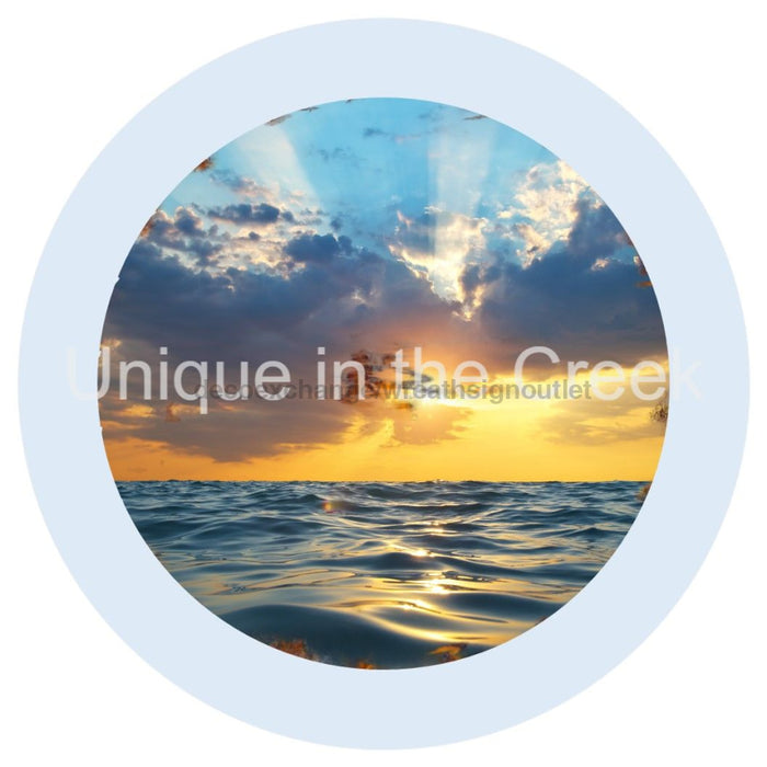 VINYL DECAL | OCEAN & SKY | CLOUDS & SUNSHINE | BEACH | SUMMER - Unique in the Creek LTD