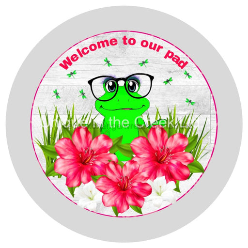 VINYL DECAL | OUR PAD | WELCOME | FFLORAL | EVERYDAY | SUMMER | FROG | SPRING - Unique in the Creek LTD