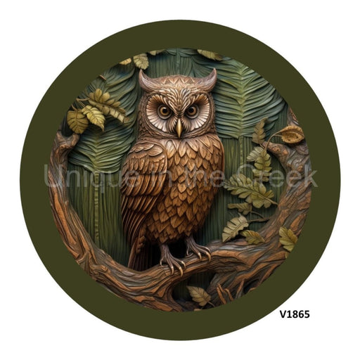 VINYL DECAL | OWL | WOOD CARVING | EVERYDAY - Unique in the Creek LTD