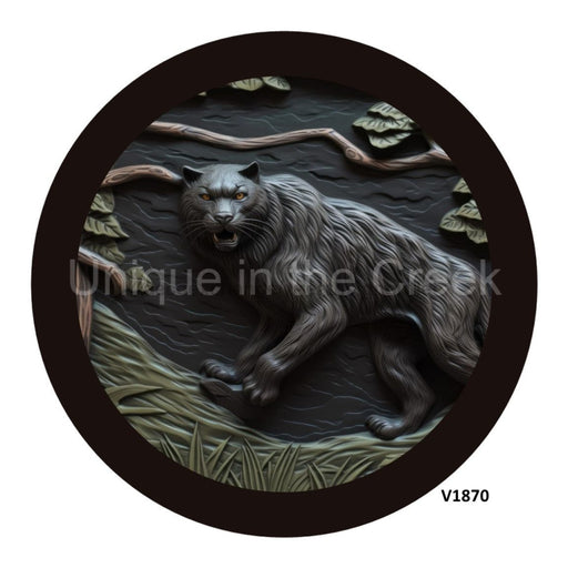 VINYL DECAL | PANTHER | WOOD CARVING | EVERYDAY - Unique in the Creek LTD
