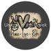 VINYL DECAL | PEACE | LOVE | RIDE | BIKER | EVERYDAY - Unique in the Creek LTD