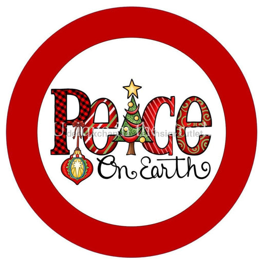 Vinyl Decal | Peace On Earth | Winter | Christmas | V722 - Unique in the Creek LTD
