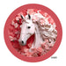 VINYL DECAL | PINK HORSE | 3D | FLORAL | EVERYDAY - Unique in the Creek LTD