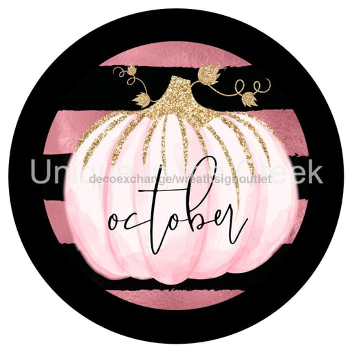 VINYL DECAL | PINK PUMPKIN | OCTOBER | BREAST CANCER AWARENESS | AUTUMN | FALL - Unique in the Creek LTD