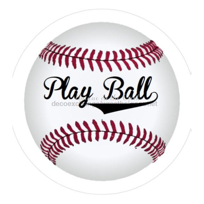 VINYL DECAL | PLAY BALL | BASEBALL | SUMMER | SPRING | EVERYDAY - Unique in the Creek LTD