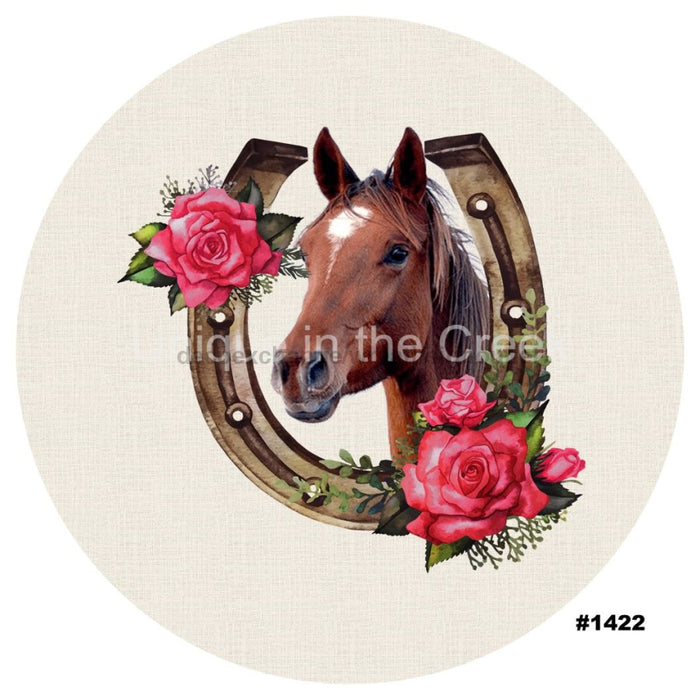 VINYL DECAL | ROSES | HORSE | HORSESHOE | FARM | ANIMALS | KENTUCK DERBY - Unique in the Creek LTD