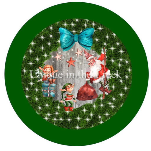 Vinyl Decal | Santa and Elves | Welcome | Winter | Christmas - Unique in the Creek LTD