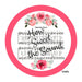 VINYL DECAL | SHEET MUSIC / FLORAL | AMAZING GRACE | RELIGIOUS | EVERYDAY - Unique in the Creek LTD