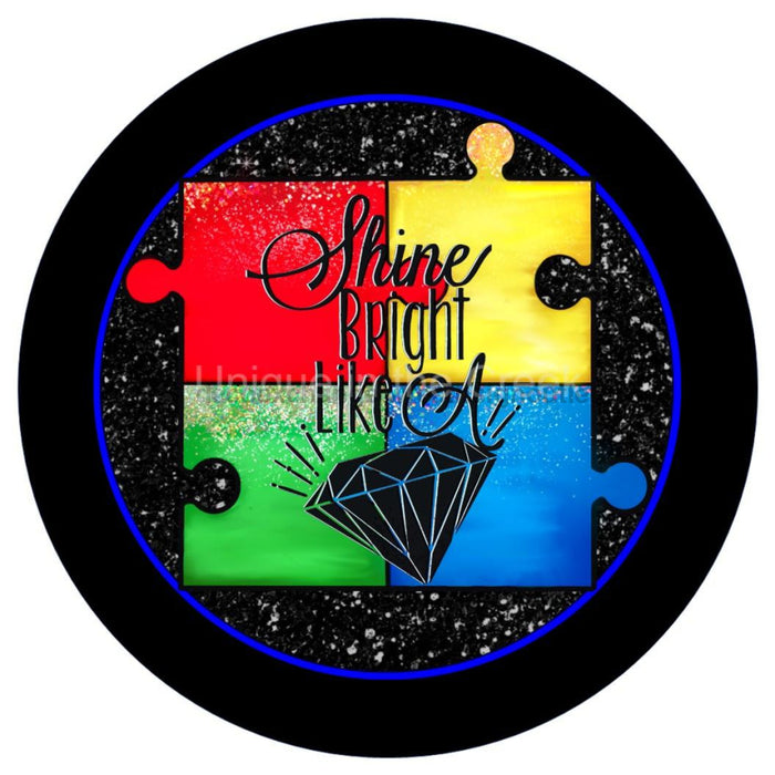 VINYL DECAL | SHINE | AUTISM | PUZZLE PIECES | AWARENESS | EVERYDAY - Unique in the Creek LTD