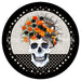 VINYL DECAL | SKULL VASE | DOTS | AUTUMN | FALL | HALLOWEEN - Unique in the Creek LTD