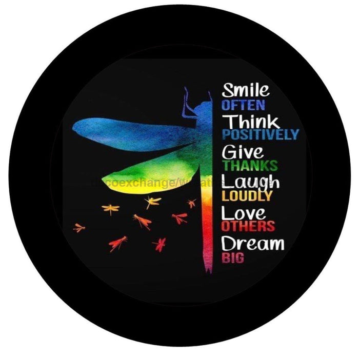 VINYL DECAL | SMILE OFTEN | THINK POSITIVE | EVERYDAY | DRAGON FLY - Unique in the Creek LTD