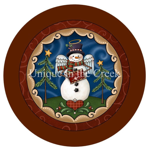 Vinyl Decal | Snowman Angel | Christmas | Winter - Unique in the Creek LTD