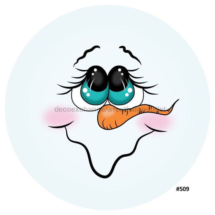 Vinyl Decal | Snowman Face | Winter - Unique in the Creek LTD