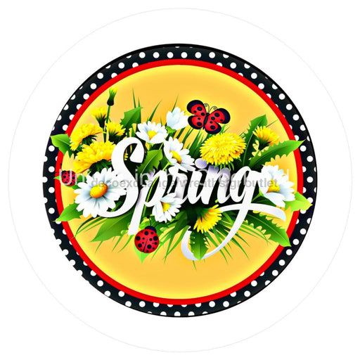VINYL DECAL | SPRING | BUTTERFLY | POLKA DOTS | DAISY | LADYBUG - Unique in the Creek LTD