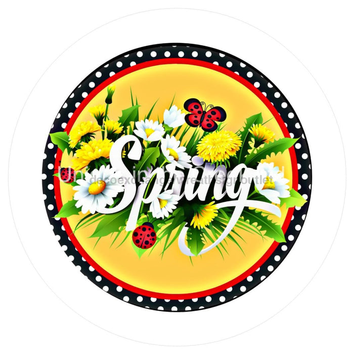 VINYL DECAL | SPRING | BUTTERFLY | POLKA DOTS | DAISY | LADYBUG - Unique in the Creek LTD