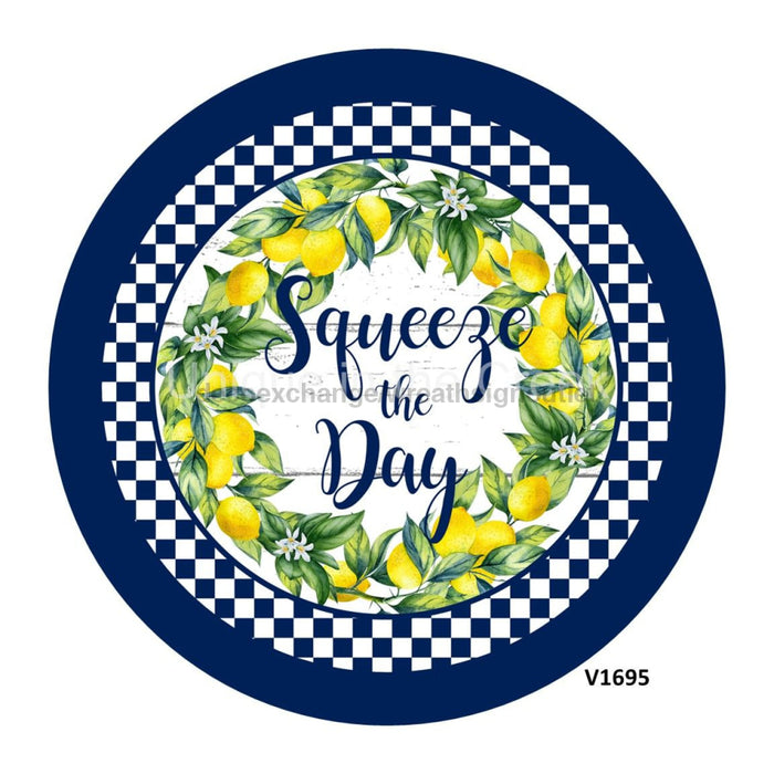 VINYL DECAL | SQUEEZE THE DAY | LEMONS / CHECK | EVERYDAY | SUMMER - Unique in the Creek LTD