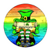 Vinyl Decal, St Patricks Day Sign, 10" Round Metal Sign VINYL-DECOE-287, Sign For Wreath, DecoExchange - DecoExchange
