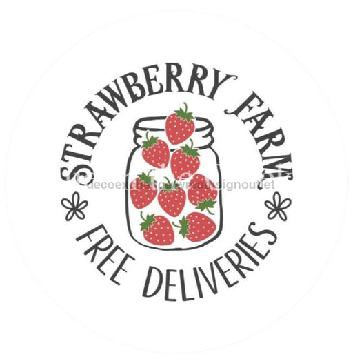 VINYL DECAL | STRAWBERRY FARM | STRAWBERRIES | SPRING | SUMMER - Unique in the Creek LTD