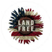 VINYL DECAL | SUNFLOWER FLAG | LAND OF THE FREE | PATRIOTIC | USA | WELCOME | EVERYDAY | SUMMER - Unique in the Creek LTD