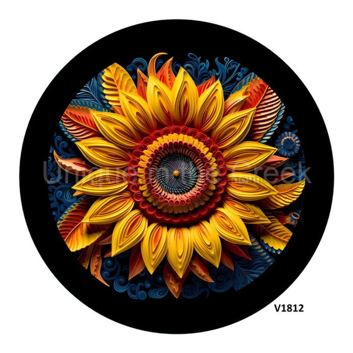 VINYL DECAL | SUNFLOWER QUILL - Unique in the Creek LTD