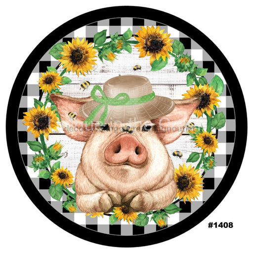 VINYL DECAL | SUNFLOWERS | PIG | FARMHOUSE | ANIMALS | EVERYDAY | SUMMER | BUFFALO PLAID - Unique in the Creek LTD