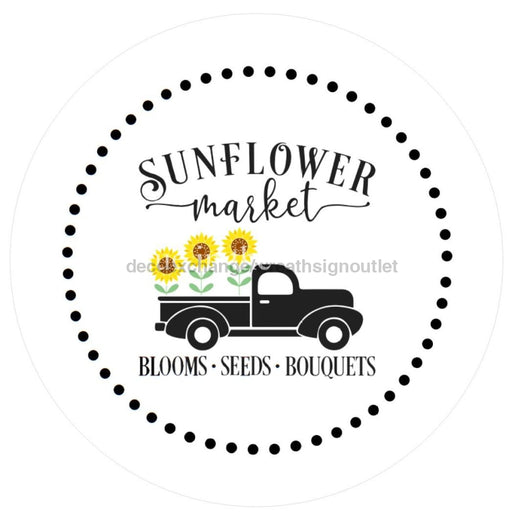 VINYL DECAL | SUNFLOWERS | SUNFLOWER MARKET | TRUCK | SPRING | EVERYDAY - Unique in the Creek LTD
