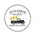 VINYL DECAL | SUNFLOWERS | SUNFLOWER MARKET | TRUCK | SPRING | EVERYDAY - Unique in the Creek LTD