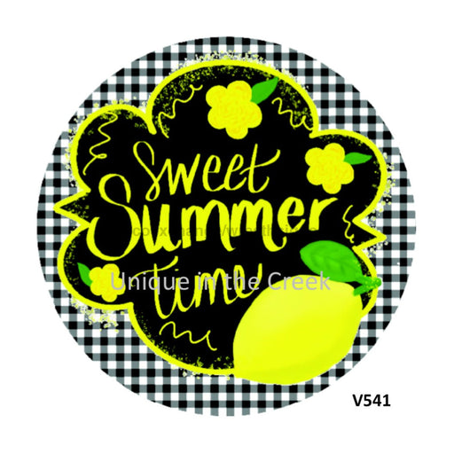 VINYL DECAL | SWEET SUMMER TIME | LEMONS | WELCOME | SUMMER 10.5’’ Vinyl Round 10.5’’ Vinyl Round